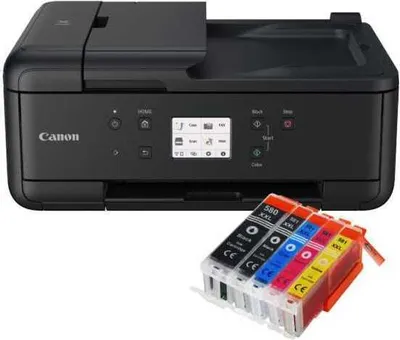 Produktbild von Canon Pixma TR7650 Multifunktionsdrucker mit 5 kompatiblen Patronen