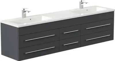 Produktbild von Badmöbel Waschplatz "Geant 200 cm" grafit