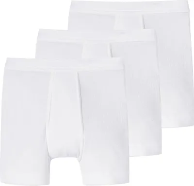 Produktbild von Schiesser 3er Pack Essentials Doppelripp Long Short / Pant Komfortabler Softbund, Natürliches Material, Strapazierfähig und langlebig