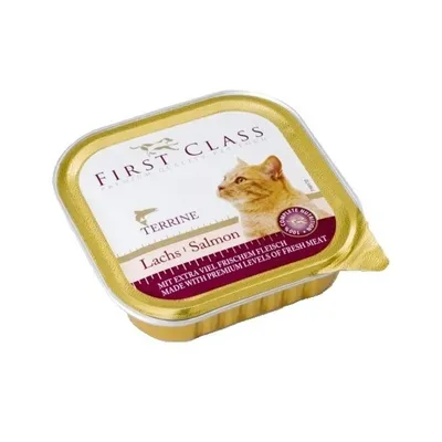 Zdjęcie produktu dla FIRST CLASS Pasztet z łososia dla kotów 100 g