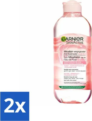 Immagine prodotto di Garnier - SkinActive - Acqua micellare detergente - Acqua di rose - Pelle luminosa - 400 ml - Value pack - 2 pezzi