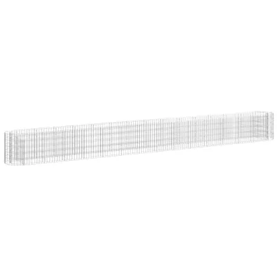 Immagine prodotto di vidaXL Gabbione letto rialzato Ferro zincato 540x50x50 cm