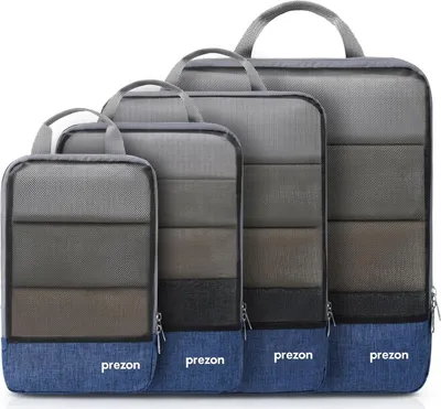 Produktbild von Kompakte Verpackungswürfel zur Organisation deines Gepäcks, Kompressionspackwürfel, Reisetaschenset und Gepäckorganizer für Rucksäcke und Koffer