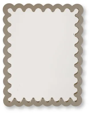 Zdjęcie produktu dla Lustro - Fale - Beżowy - MDF - 33x43x1,5 cm