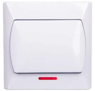 Image de Interrupteur Simple Avec Éclairage Accent Blanc