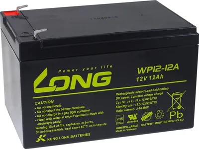 Produktbild von KungLong Ersatzakku für Peg Perego / Notstromversorgung (USV) 12V 12Ah