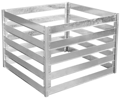 Image de ROJAPLAST Composteur métallique 560 L 93 X 93 X 70 cm CP006-A