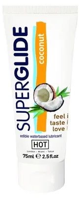 Obrázok produktu pre HOT Superglide - jedlý lubrikant - kokos - 75 ml