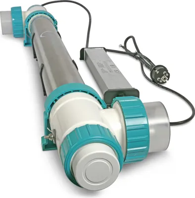 A product shot of a UV-C water clarifier.
