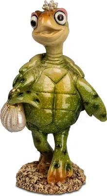 Produktbild von Dekofigur Schildkröte Henriette H. 14cm grün aus Kunststein Formano