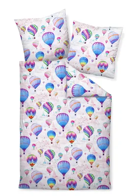 Produktbild von Janine Design Mako-Satin Bettwäsche-Garnitur modern art S 42105 Farbe multicolor Größe 135x200 + 80x80cm AL