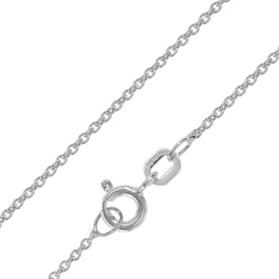 Obrázek produktu pro trendor 21836 Řetízek k přívěsku, 925 stříbro, rhodiovaný, kotvový řetízek, 1,3 mm, 45 cm