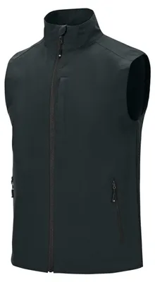 Productafbeelding van Lichtgewicht Softshell Vest voor Mannen - Winddicht met 3 Ritszakken