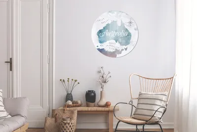 Produktbild von MuchoWow® - Wand Kreis - Das Schlafzimmer - Die Bilder - Wandmalerei - Kunst für das Haus - das Plastik