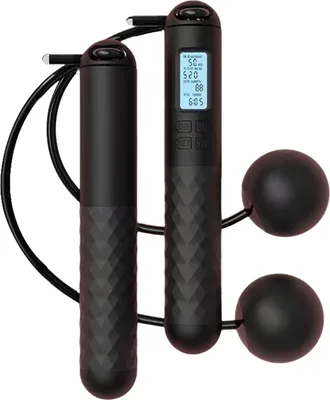 Produktbild von Springseil mit Zähler, kabellos, gewichtetes Springseil mit Ball, einstellbare Länge, Fitness-Smart-Springseil, Trainingsgerät