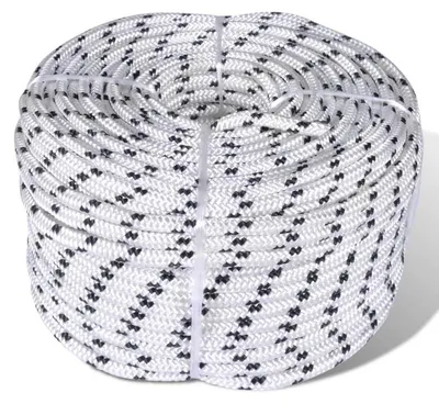 Image de Corde de bateau, en polyester, longueur 50 m, diamètre 12 mm, haute résistance à la traction, compatibilité polyvalente