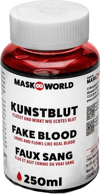 Produktbild von Kunstblut Flasche 250 ml – Filmblut