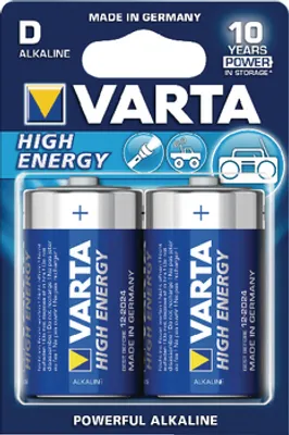 Produktbild von Batterie VARTA 2 Stück High Energie Mono LR20 1,5 Volt