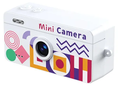 Obrázek produktu pro Digitální fotoaparát na klíčenku – přenosná kamera s rozlišením 1080p a 0,96palcovým LCD displejem pro fotografování, bílá