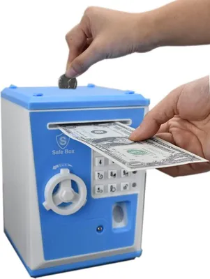 Produktbild von Sparbuch mit Code für Kinder, blau-weiß, 6-14 Jahre