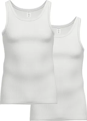 Produktbild von AMMANN Herren Unterhemden, 2er Pack - Doppelpack, Doppelripp, Verlängerter Rücken, Baumwolle Weiß M