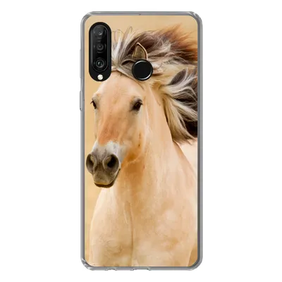 Produktbild von MuchoWow® Handyhülle Schutzhülle Hülle für Huawei P30 Lite Pferde - Tiere - Mähne - Porträt Silikon Softcase Handy Hülle - Handyhülle