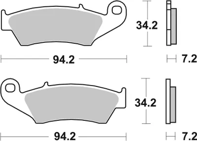 Produktbild von sbs Bremsbeläge Satz Vorne 694SI
