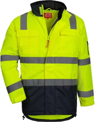 Produktbild von NITRAS Warnschutz Parka  Warnschutzjacke Gr. L gelb