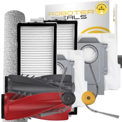 Produktbild von Zubehör Set für Roborock Qrevo Curv 2 Flow - Ersatzteile (1x Hauptbürste, 2x Filter, 2x Seitenbürste, 1x Wischbürste, 2x Beutel)