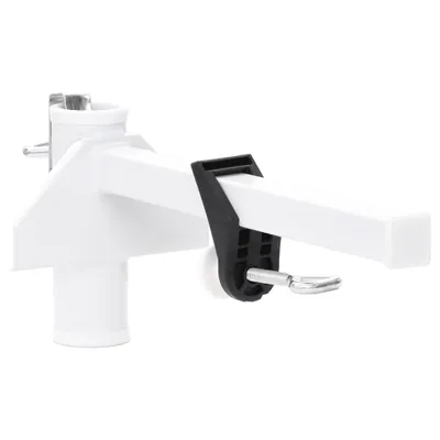 Produktbild von Sonnenschirmhalter für Balkon Weiß 38 mm Stahl