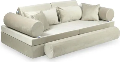 Obrázek produktu pro Montessori hrací lavice Luxe - Velvet Ecru