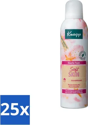 Obrázok produktu pre Kneipp - Sprchová pena - Jemná pokožka - Pre suchú a citlivú pokožku - 200 ml - Hodnotné balenie - 25 kusov
