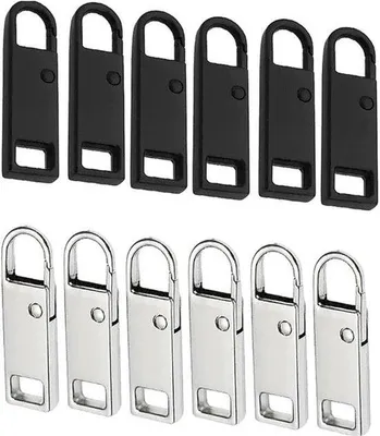 Produktbild von 12-teilige Metall-Halter-Set - langlebige Rissreparatur-Kit für Kleidung, Taschen und Portemonnaies mit abnehmbaren Schrauben
