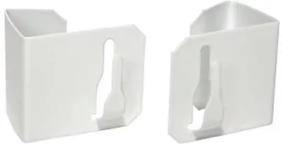 Image de Bras pivotant sans perçage - facile à fixer - 1 pièce - blanc - acier inoxydable