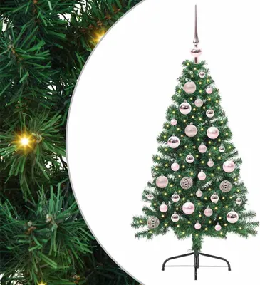 Obrázok produktu pre Umelý predsvietený vianočný stromček Zelená 120 cm PVC