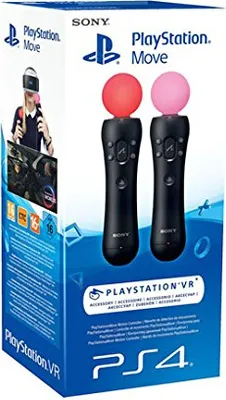 Produktbild von Sony PlayStation 4 Move Controller Schwarz, 4.6x4.6x20 cm (BxTxH), Vibrationsfunktion, Bewegungssensor, Farbwechselkugel, integrierter USB-Anschluss, Erweiterte Realität, Komfortables Design