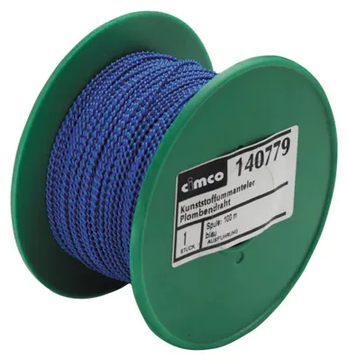 Productafbeelding van Cimco Kunststof leidingdraad, wit, 100 meter op spoel, 0,5 x 0,6 mm, artikelnummer 140778