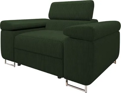 Produktbild von MIRJAN24 Sessel Torezio Cord, Polstersessel mit Einstellbare Kopfstützen, Wohnzimmer, 134x102x70-90 cm (Farbe: Poso 14)