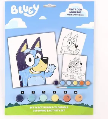 Obrázek produktu pro Bluey malování podle čísel dětská řemeslná sada kreativní malování sada
