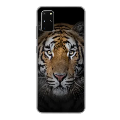 Produktbild von MuchoWow® Handyhülle Schutzhülle Hülle für Samsung Galaxy S20 Plus Tiger - Wildtiere - Porträt - Schwarz - Tiere Silikon Softcase Handy Hülle - Hartschale