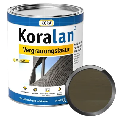 Produktbild von KORA Koralan Vergrauungslasur - 0.75 Liter (LEHM) Wetterschutzlasur