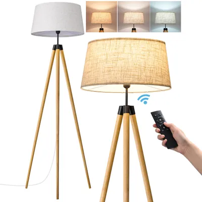 Zdjęcie produktu dla Lampa stojąca EDISHINE z pilotem i żarówką, z timerem 1H, lampa stojąca z przełącznikiem nożnym