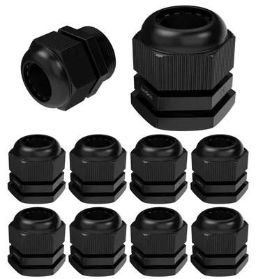 Productafbeelding van Kabelwartel M32 - Pg29 - Ip67 - 16 tot 21 mm - Zwart - 10 stuks