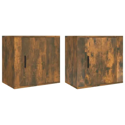 Produktbild von Wand-Nachttische 2 Stk. Räuchereiche 50x30x47 cm