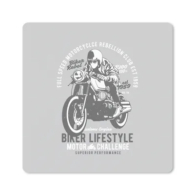 Produktbild von MuchoWow® Mauspad Mousepad Mancave - Motorrad - Oldtimer 20x20 cm - Mousepads - Maus Mat - Pad - Mausunterlage - Desk Mat - Bureauartikeln