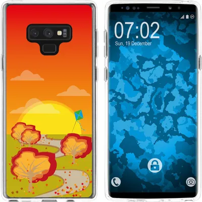 Produktbild von PhoneNatic Case kompatibel mit Samsung Galaxy Note 9 Silikon-Hülle Herbst M2