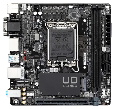 Produktbild von GIGABYTE H610I Motherboard - Unterstützt Intel Core 14. Generation CPUs 4+1+1 Hybrid Digital VRM bis zu 5600MHz DDR5 1xPCIe 3.0 M.2 GbE LAN USB 3.2 Gen 1