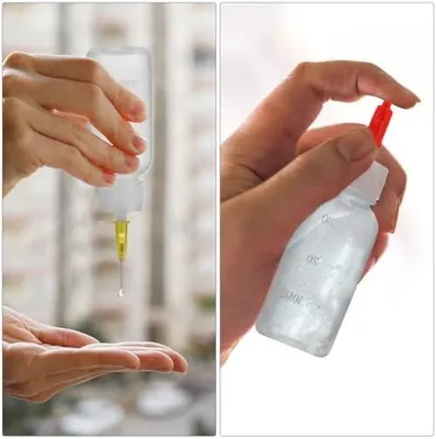 Produktbild von 6-teiliges Set Spritzflaschen mit Nadelspitze und Präzisionsapplikator, wiederverwendbar und tropfsicher für Klebstoff, Öl, Farbe und Flüssigkeiten