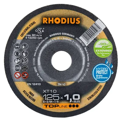 Obrázok produktu pre Rhodius 206164 Cutting disc (straight) 115 mm 1 pc(s) Stainless steel, Steel