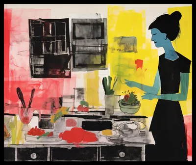 Immagine prodotto di Poster 60x50cm Divagazioni culinarie mentre cucino